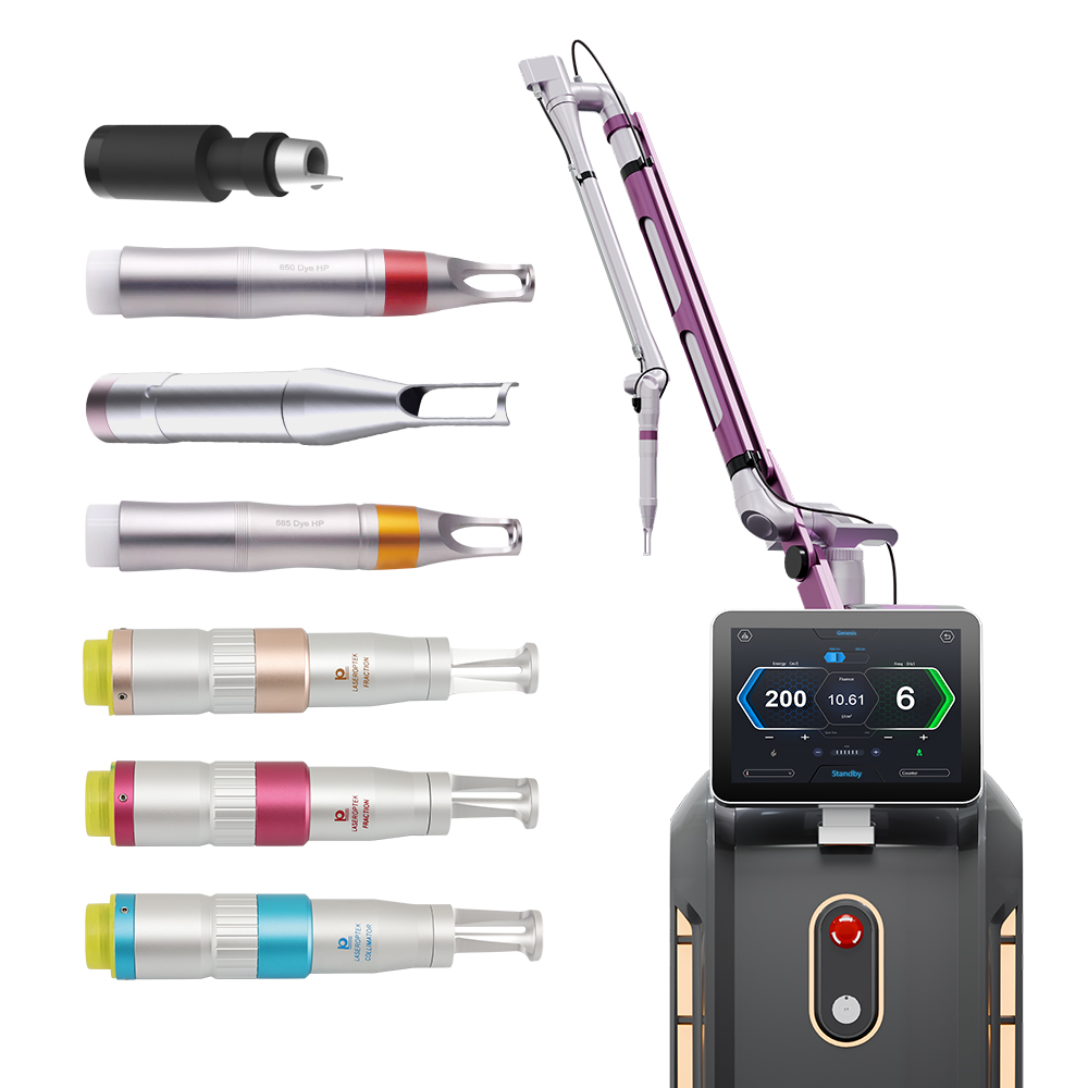 2024 Korea Factory Price Q Switched Nd Yag Picosecond Laser Tattoo Removal Machine 1064 532 755 650 585 Picocare 450PS