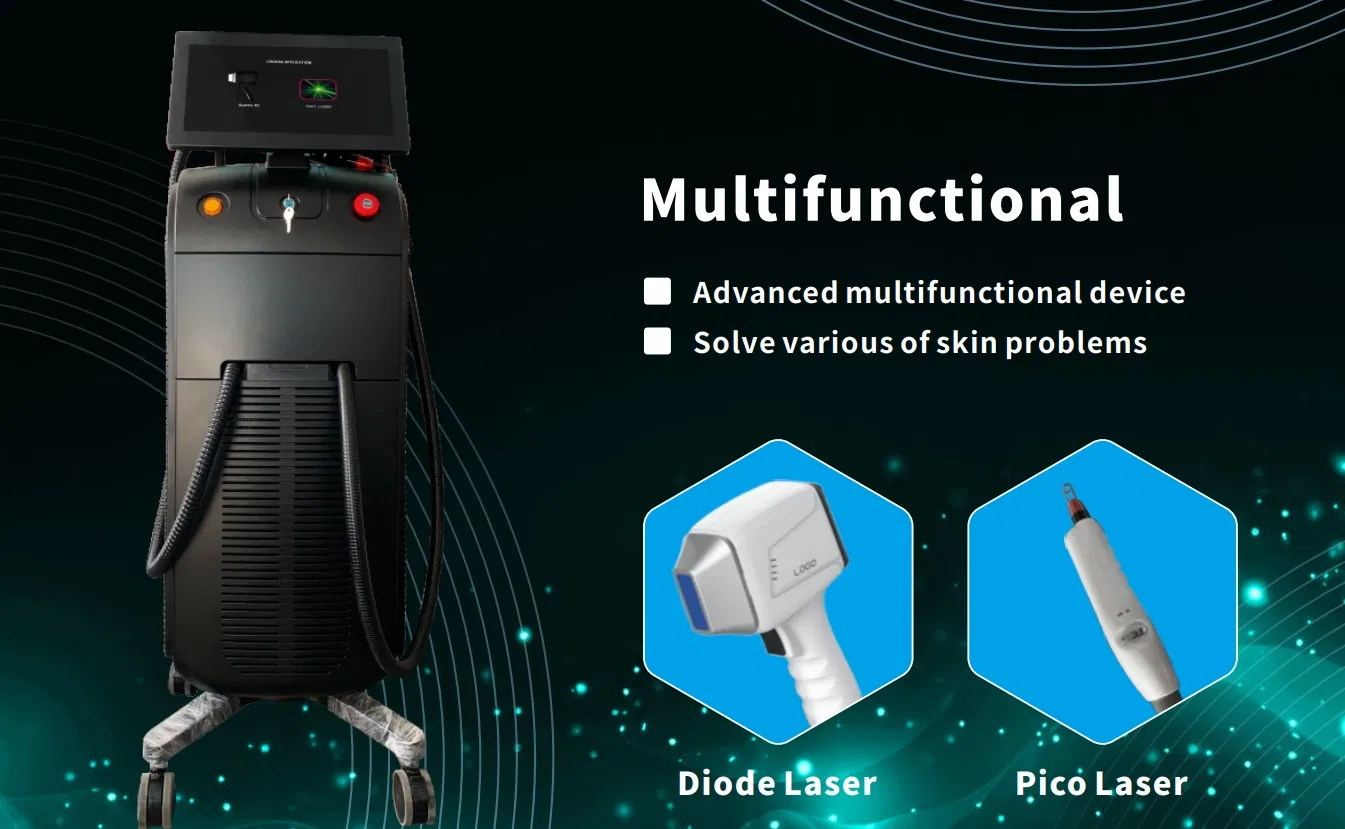 Diode Laser & ND YAG Laser Beauty Device for Hair/ Tattoo Removal