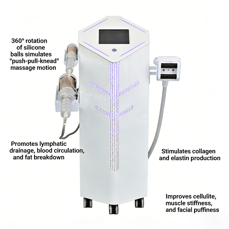 Lymphatic Drainage Machine Body Contouring Skin Tightening Vacuum Roller Massage Machine Vela Inner Ball Roller Machine