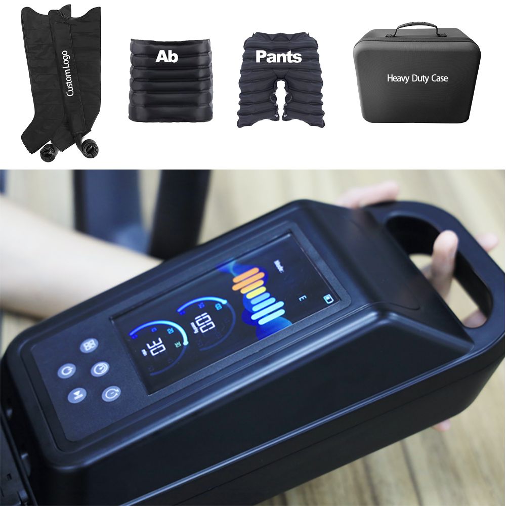 Compression Pressotherapy Boots With Sequential Air Pressure To The Legs To Enhance The Circulatory And Lymphatic Systems
