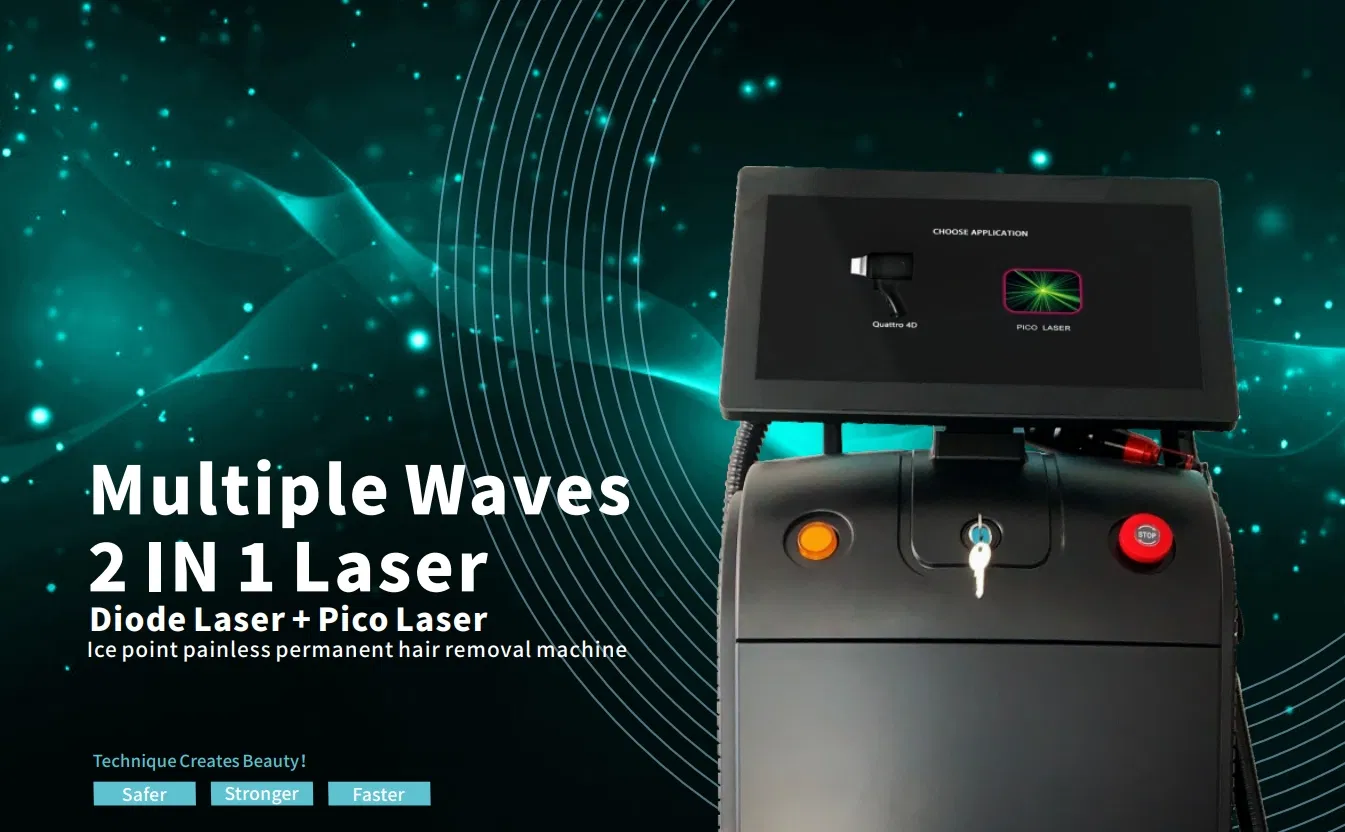Diode Laser & ND YAG Laser Beauty Device for Hair/ Tattoo Removal