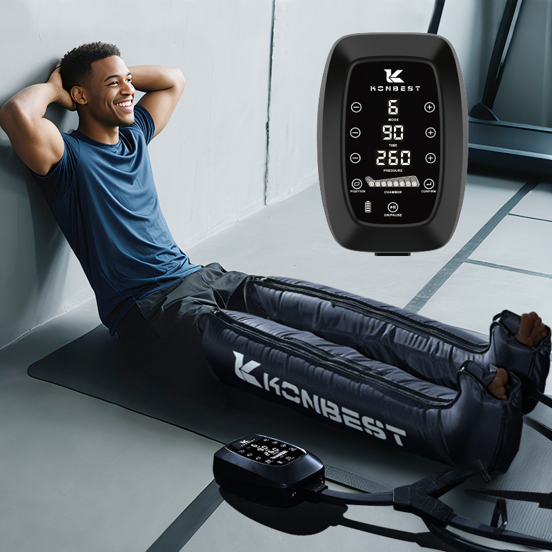 8-Chamber Air Compression Relaxation Massager - Promotes Foot Leg Circulation &amp; Lymphatic Drainage Presoterapia Boots