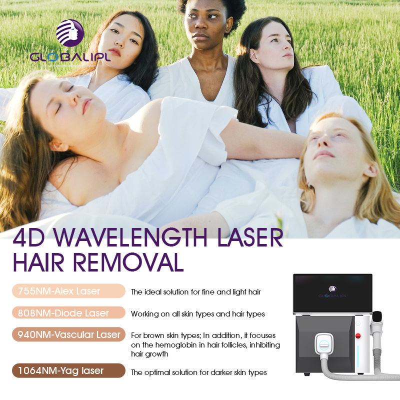 High Power 808 Diode Laser Ice Cooling Fast Hair Removal Device