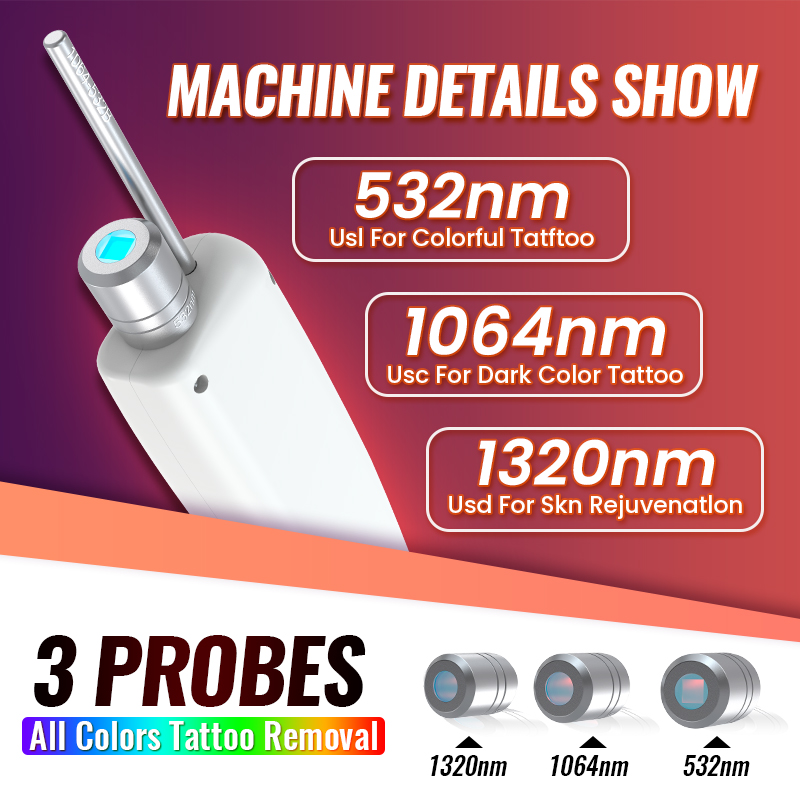 Diode Picolaser Laser Tattoo Removal Picosecond Laser Q Switched Nd Yag Laser Lutron Picocare Pico Machine Price Qswitch
