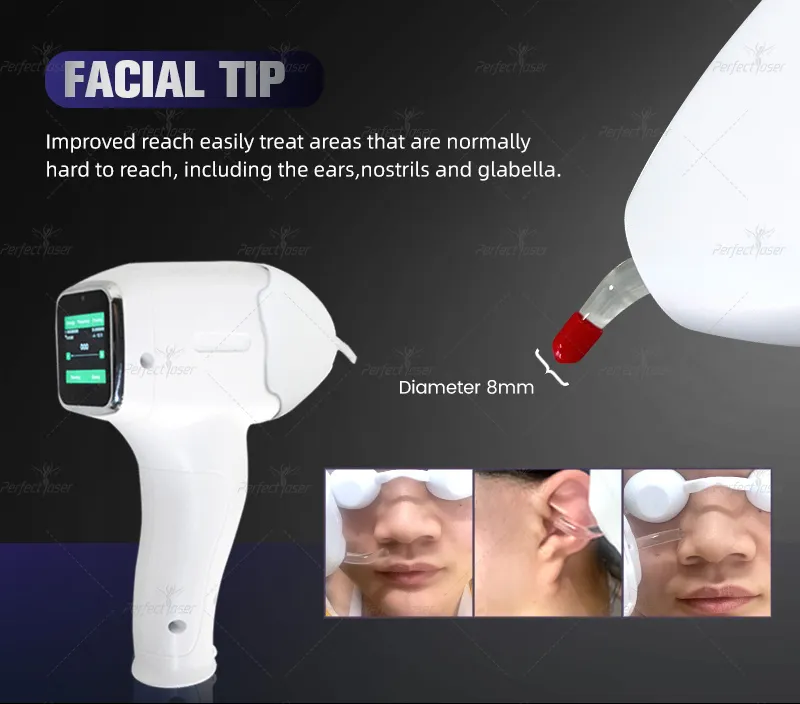 Safe Effective Diode Ice Laser Triple Wave Hair Removal Beauty Device