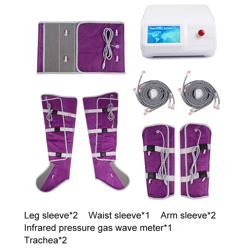 vibration plate fitness platform exercise machine for lymphatic drainage 24-airbags-pressotherapy-lymphatic-drainage-device