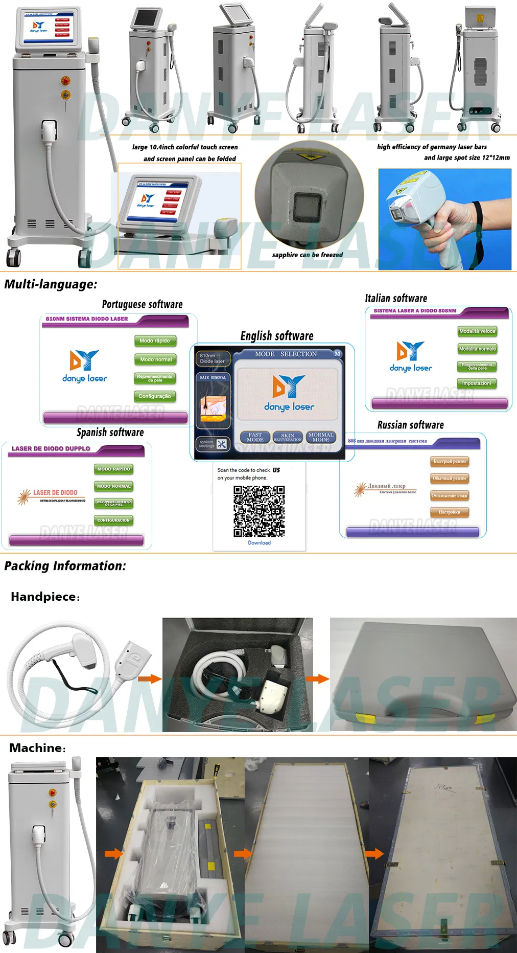 Product Display and Multi-Languages for choices