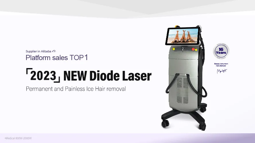 3 Waves Vertical Mini Diode Laser Hair Removal Device
