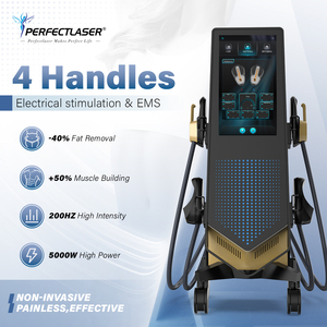 5000W Big Power RF Electrical Stimulation EMS Slimming Machine 4 Handles Non Surgical Weight Loss EMS Neo Body Shaping Machine