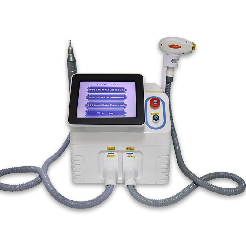 Ice Diode Laser Hair Removal Machine Eraser Nd Yag Laser Picosecond Function Carbon Peeling Laser Tattoo Removal MachineMachine