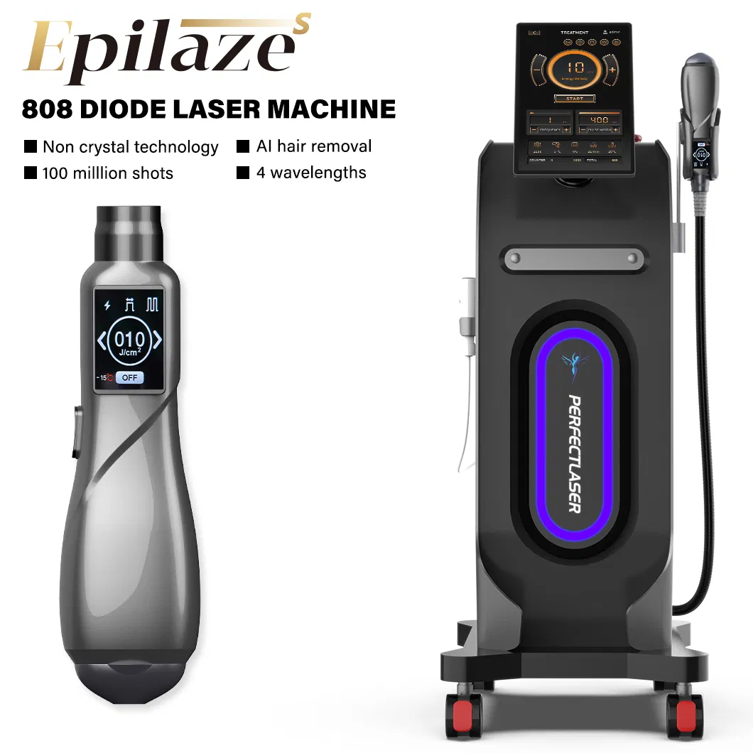Ice Titanium Diode Laser Painless Hair Removal Price 808nm New Technology Compressor Refrigeration Device