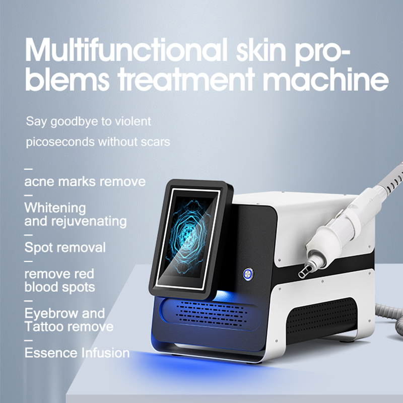 Professional Picosecond Skin Whitening &amp; All Color Pigment Tattoo Removal Machine with ABS Material 2in1 Salon Use
