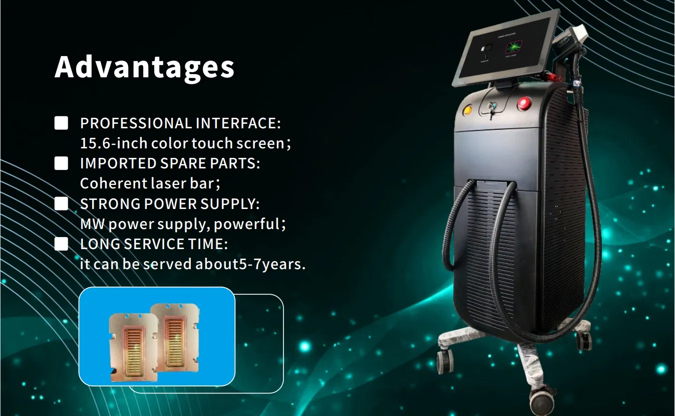 Diode Laser & ND YAG Laser Beauty Device for Hair/ Tattoo Removal