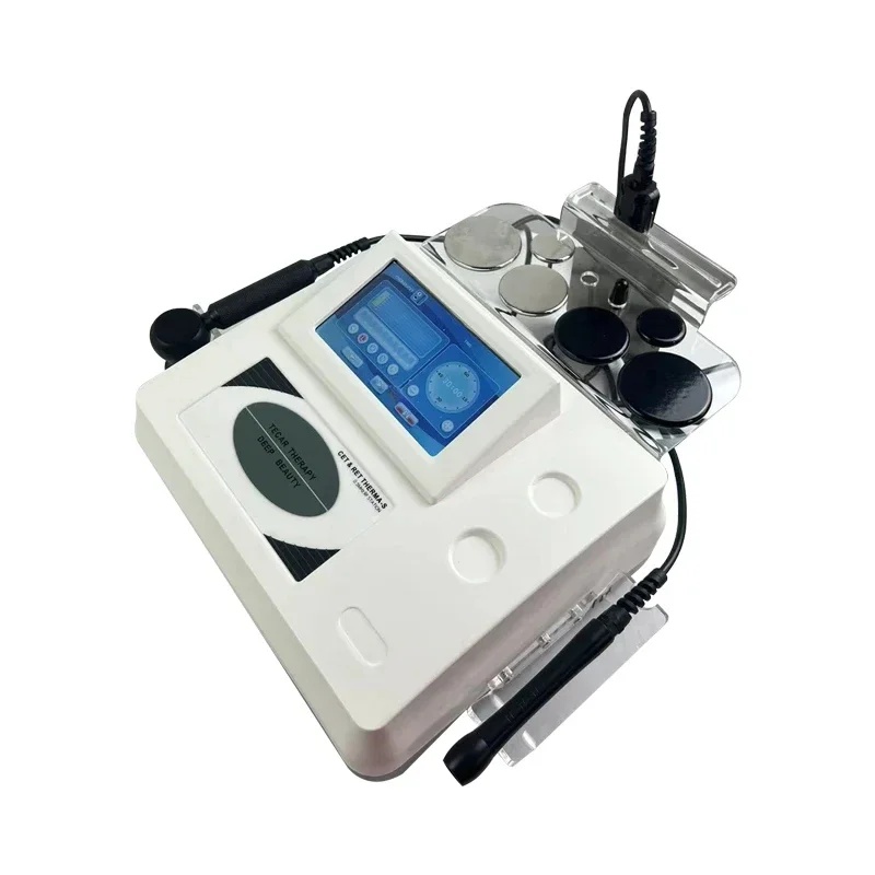 448Khz CET RET Diatermia Diathermy Physiotherapy Machine Portable High Radio Frequency Therapy Pro Loss Weight Corporal Shaping
