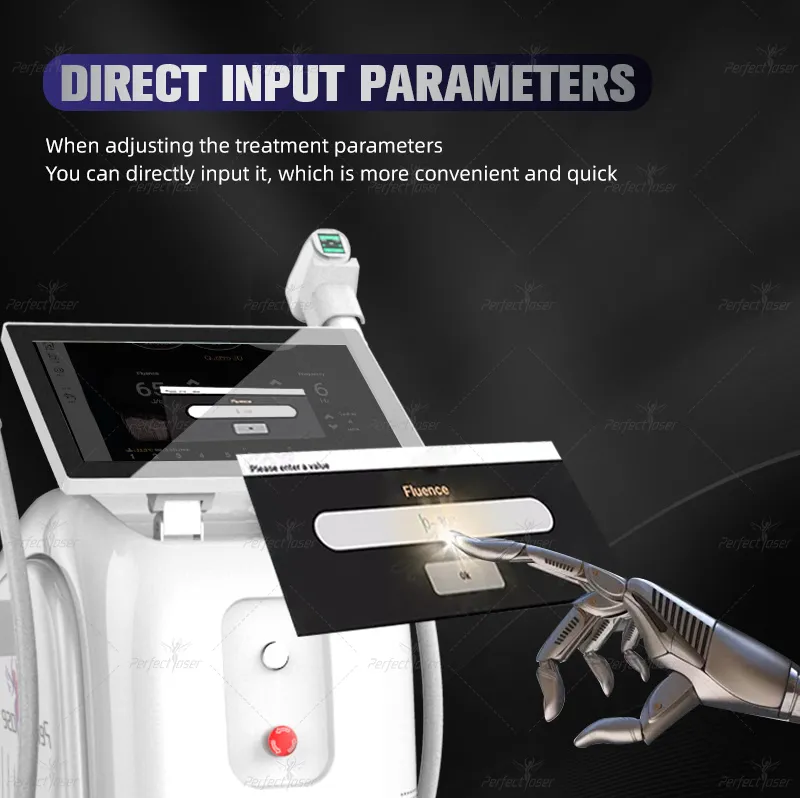 Safe Effective Diode Ice Laser Triple Wave Hair Removal Beauty Device