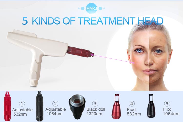 CE Approved Three Waves 1064nm 532nm 1320nm Picosecond ND Yag Laser Q - Switch Laser Tattoo Removal Machine