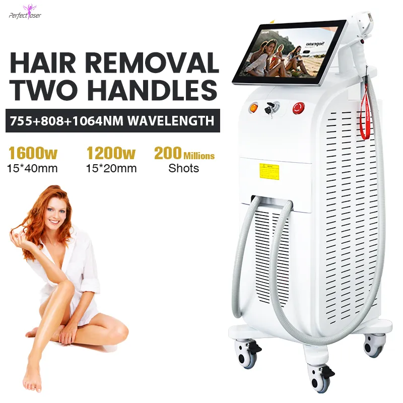 Safe Effective Diode Ice Laser Triple Wave Hair Removal Beauty Device