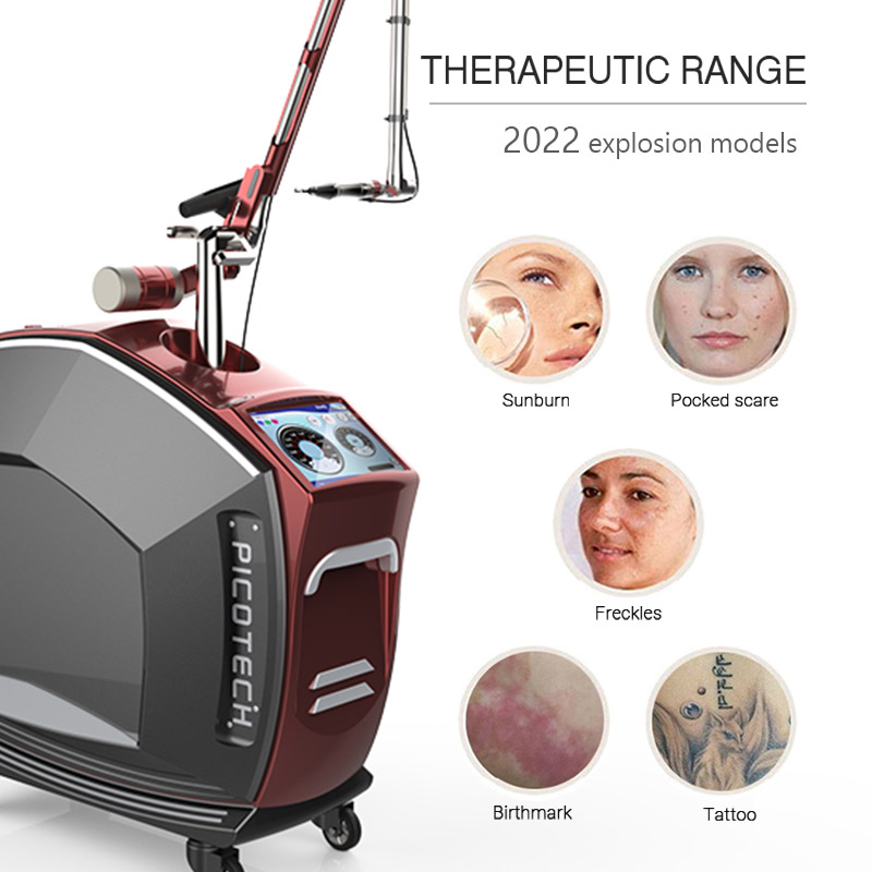 Q Switch Nd Yag Laser 1064Nm 532Nm Pico Laser Skin Tightening &amp; Tattoo Removal Machine