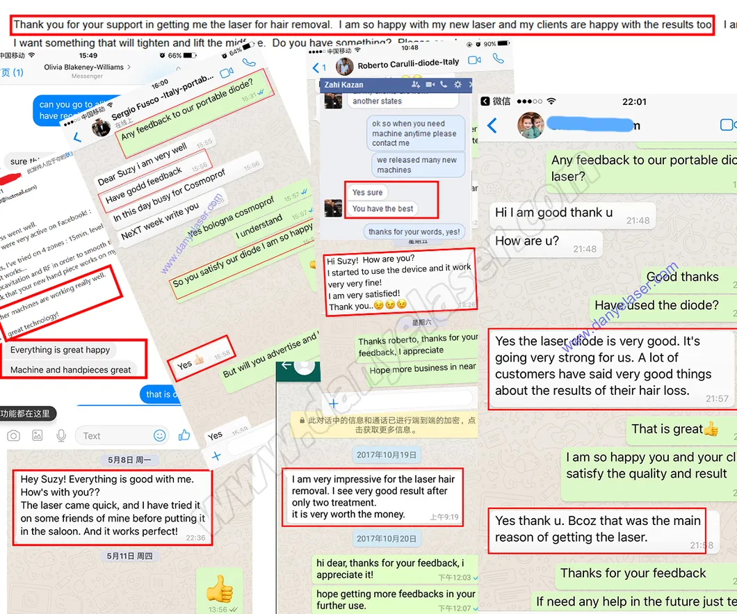 Client feedback on 808nm diode laser hair removal