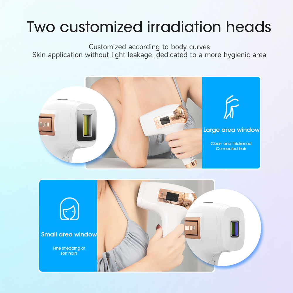 Mlay Painless Home Use Hair Removal Machine IPL Epilator Lazer for Skin Rejuvenation UK & US Plug Type