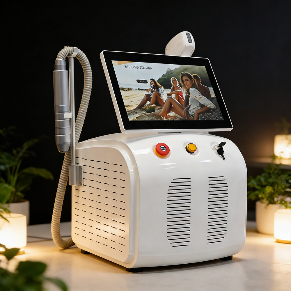 Latest 2 in 1 808 Diode Laser Hair Removal 755 808 1064 Picosecond Laser Tattoo Removal Salon Use Laser Beauty Equipment