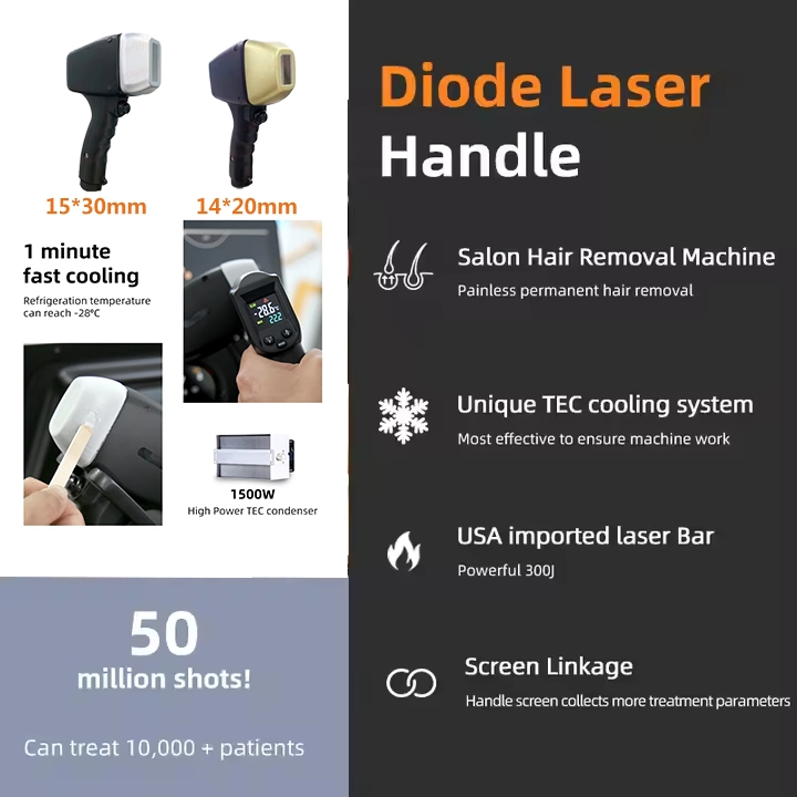 Smart Interconnection of Mobile Phones and Machines New Diode Laser Hair Remover 4 Wave 755 808 1064 Laser Hair Removal Device