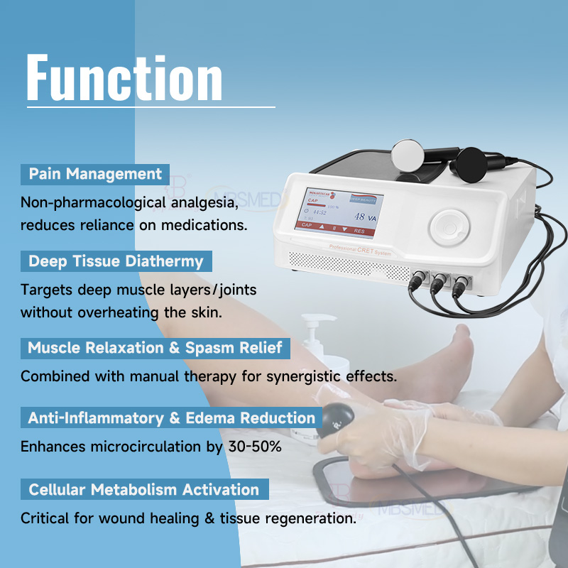 High Quality Tecartherapy 448khz Radiofrequency Tecar Machine Vet Body Care Therapy Equipment Smart Tecar Pro CET RET RF Machine