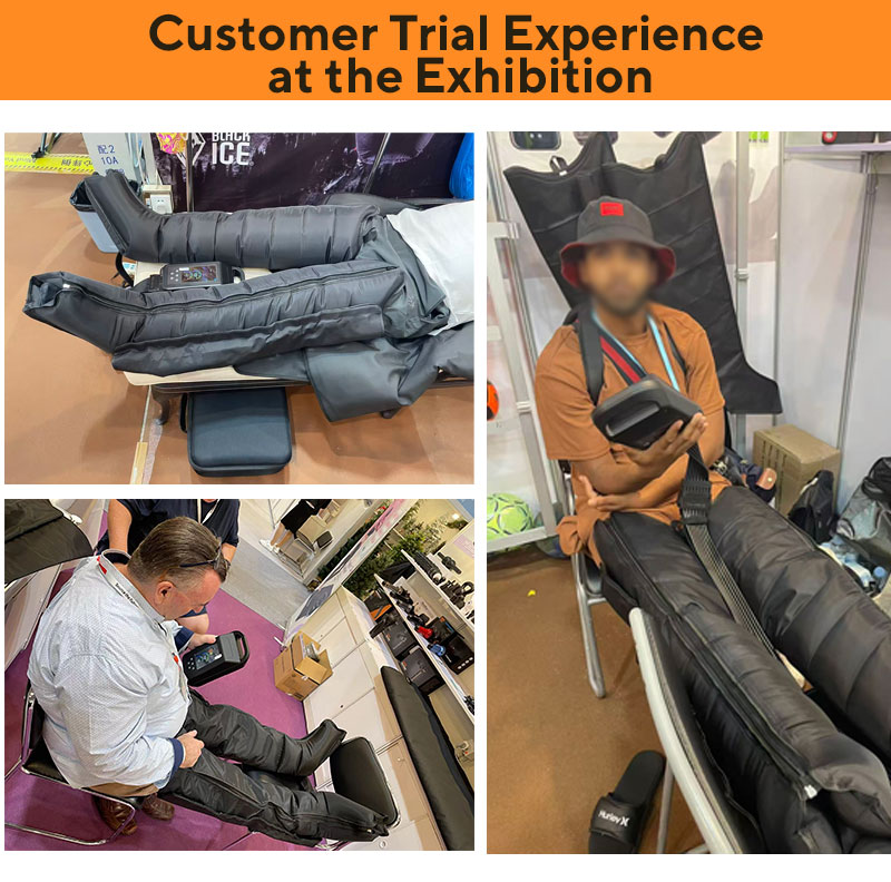 Compression Pressotherapy Boots With Sequential Air Pressure To The Legs To Enhance The Circulatory And Lymphatic Systems