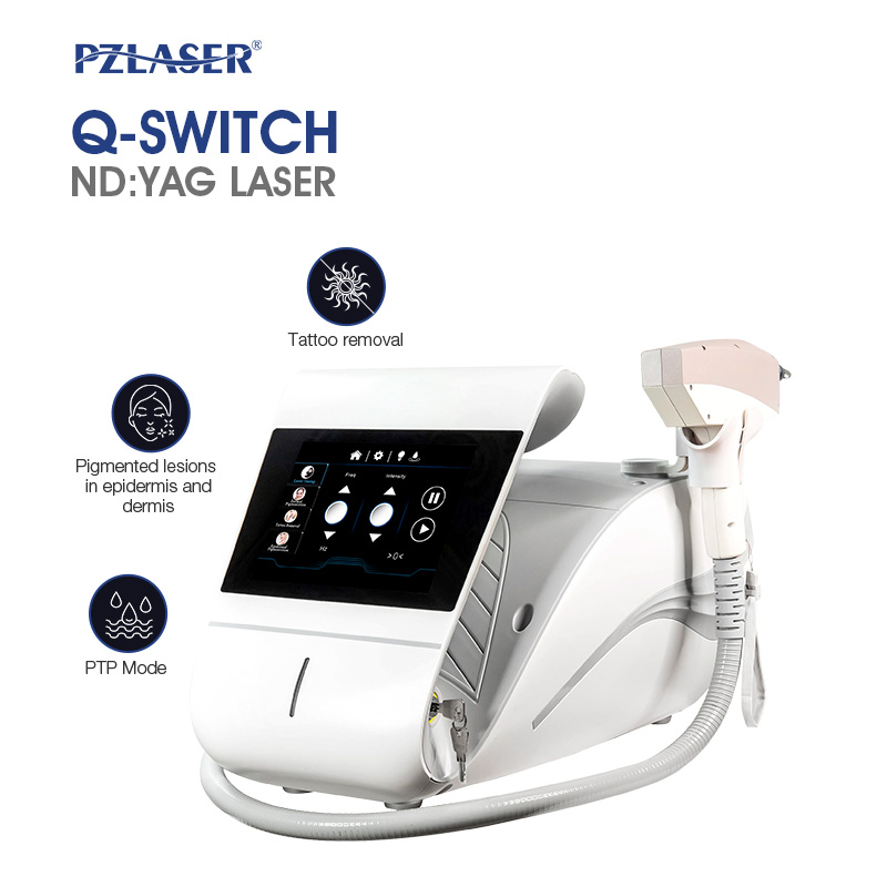 New 532nm 755nm 1064nm 1320nm Nd Yag Picosecond Laser Price 1500W Portable Q Switched Pico Laser Tattoo Removal
