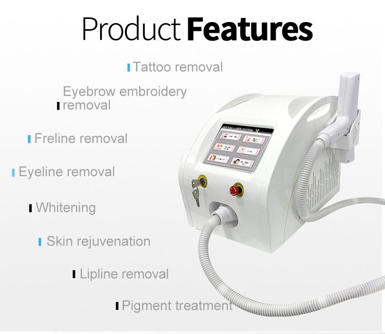 CE Approved Three Waves 1064nm 532nm 1320nm Picosecond ND Yag Laser Q - Switch Laser Tattoo Removal Machine