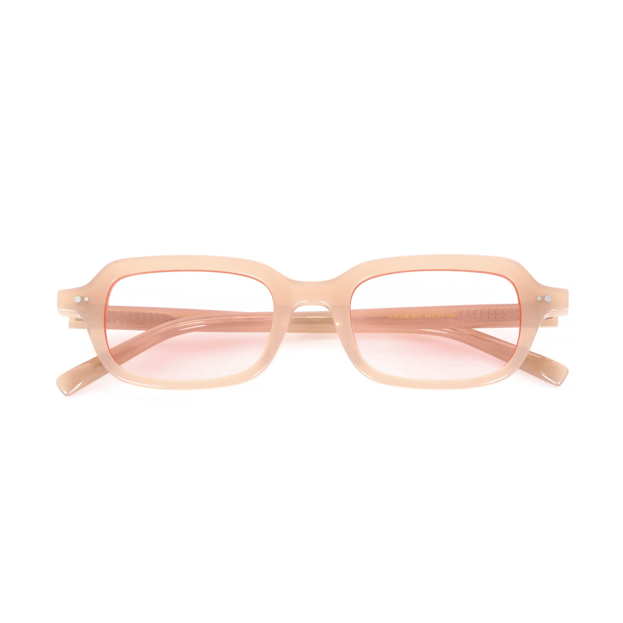 Custom Retro Narrow Rectangular Tortoiseshell Acetate Sunglasses with Dark Green Lenses Supplier, Factory