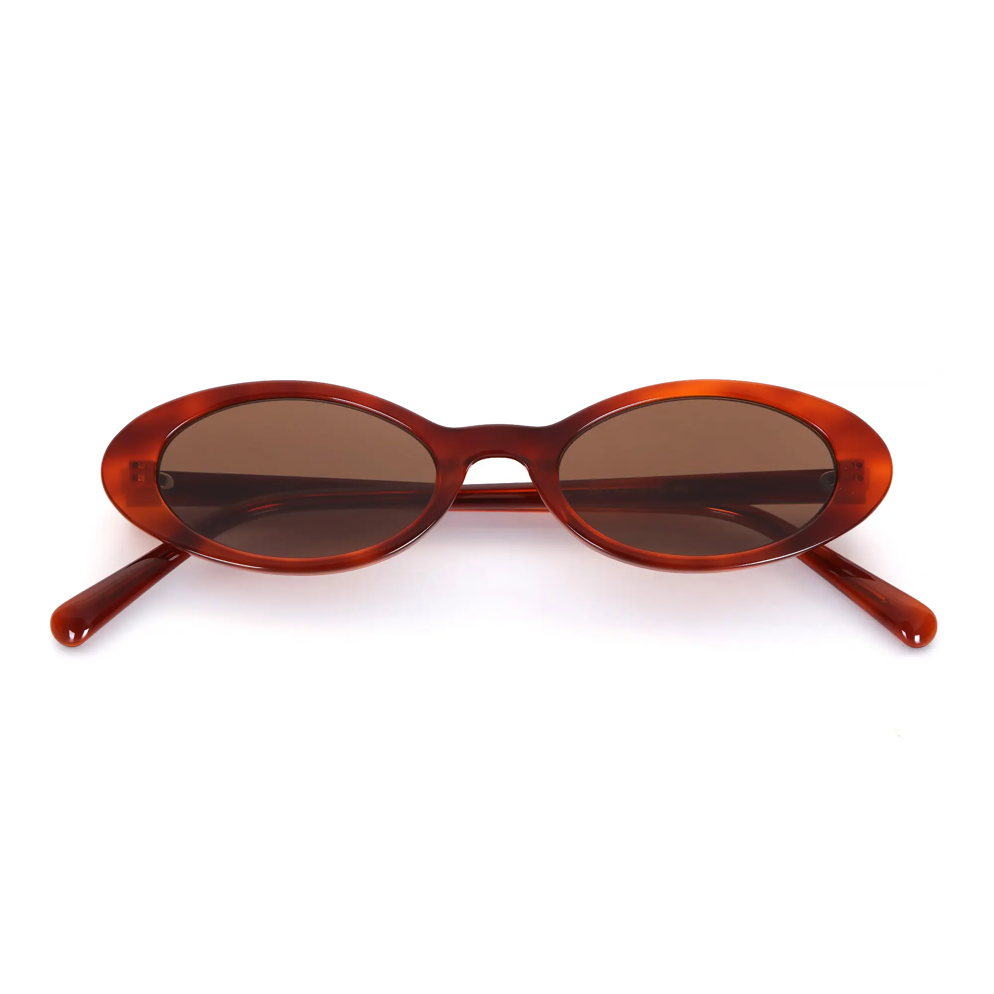 Custom Champagne Oval Acetate Sunglasses Wholesale | Custom Logo Supplier Manufacturers, Product