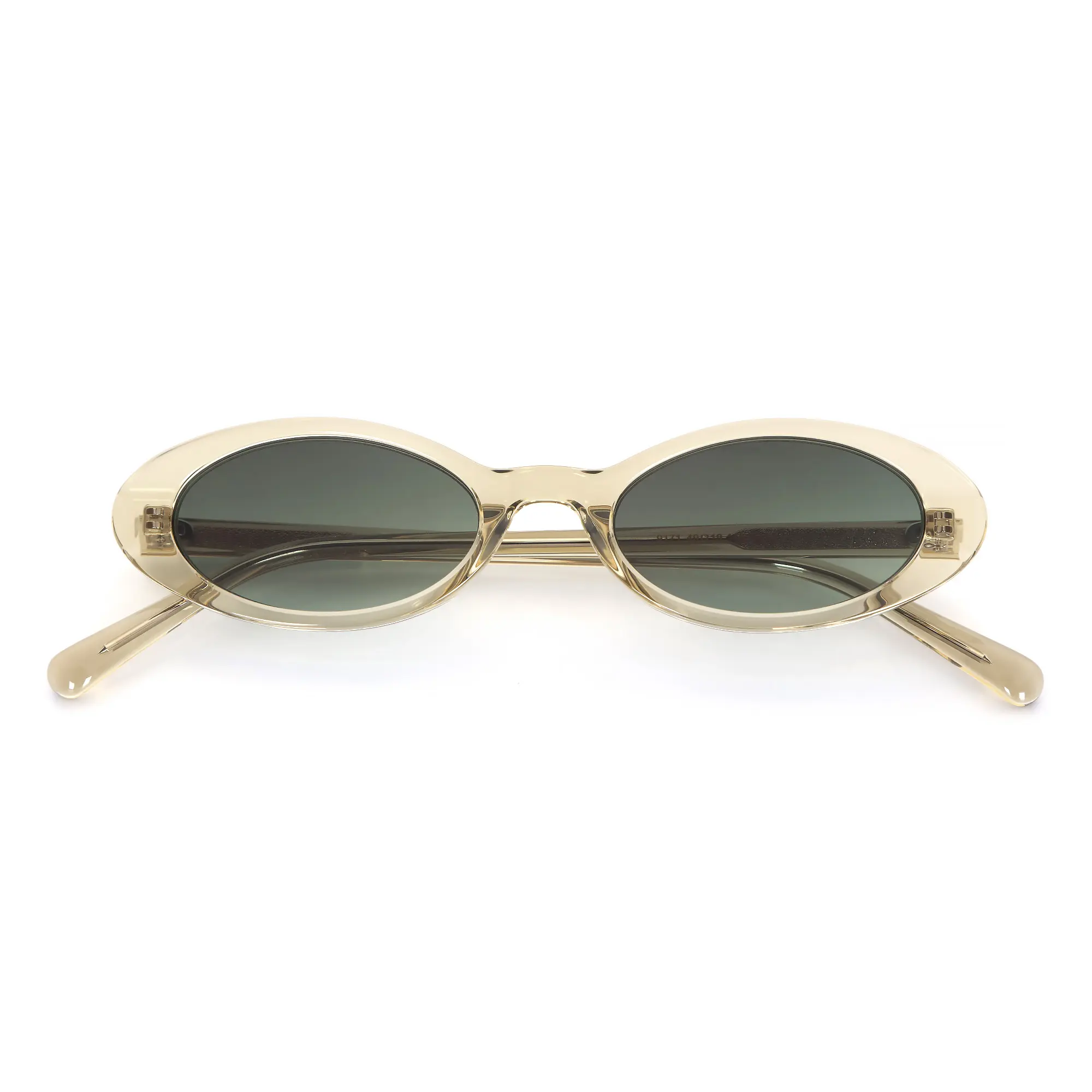 Custom Champagne Oval Acetate Sunglasses Wholesale | Custom Logo Supplier Manufacturers, Product