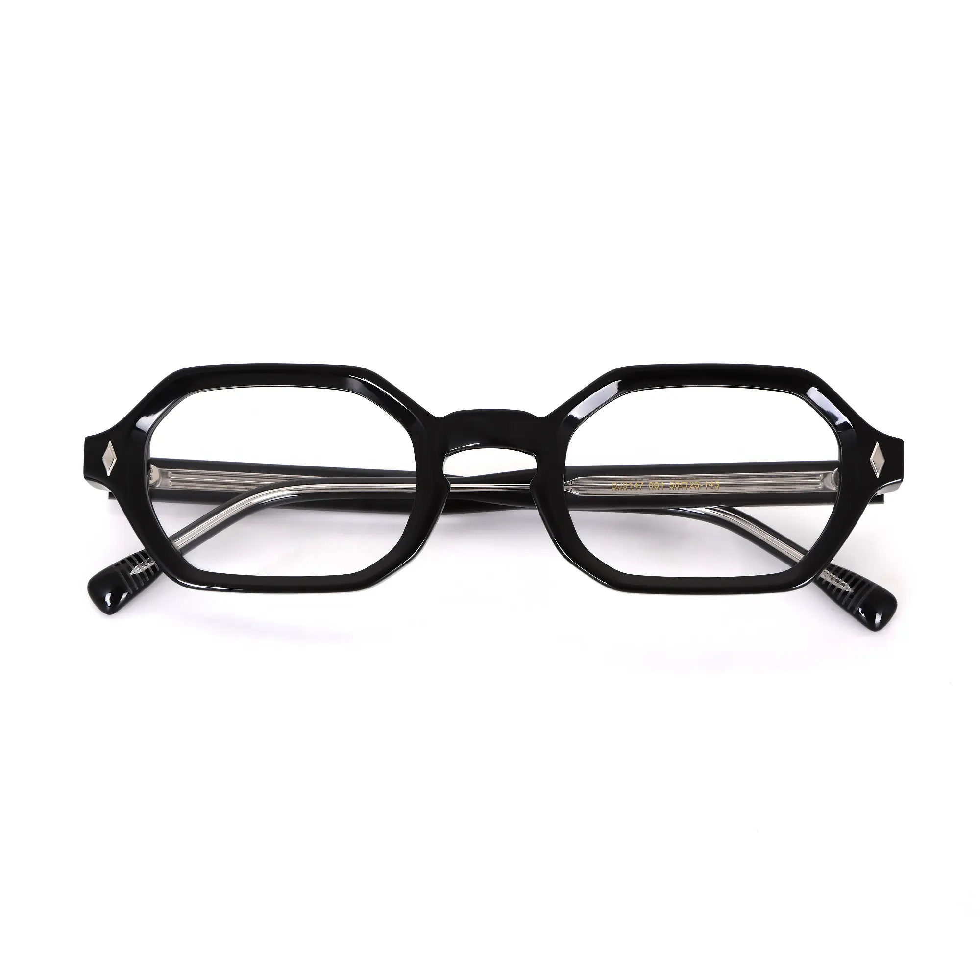High-Quality Vintage Geometric Amber Acetate Optical Eyeglasses Frames - Diamond Rivet Accents from China Suppliers and Factory Supplier, Factories