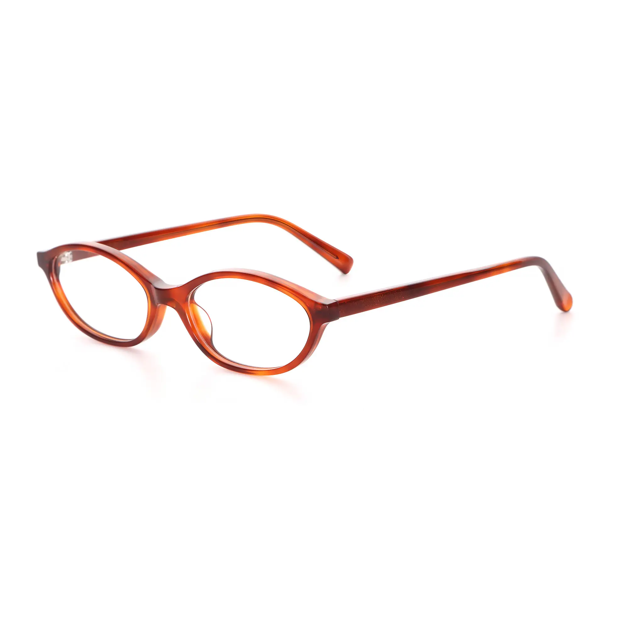 High-Quality Narrow Oval Amber Acetate Optical Frames Wholesale | China Suppliers & Private Label Factory Manufacturer, Factory