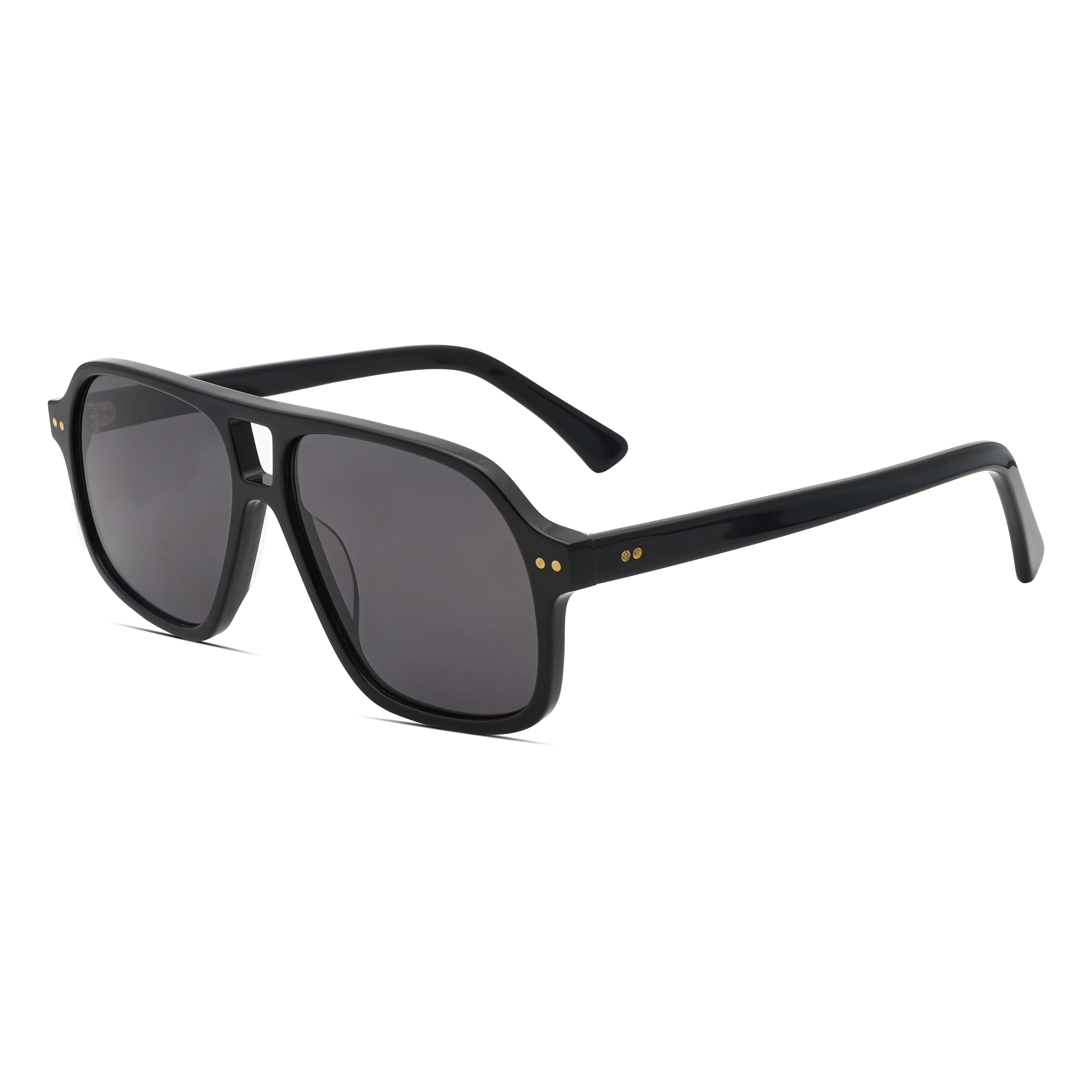 ODM Men's Luxury Oversized Pilot Sunglasses, Customizable Logo Acetate Frame Fashion Sunglasses OEM ODM Supplier, Products