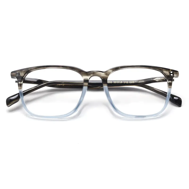 Wholesale Premium Black Acetate Square Eyeglasses Frames for Men - Lightweight Comfort from China Suppliers & Factory Manufacturer, Factories
