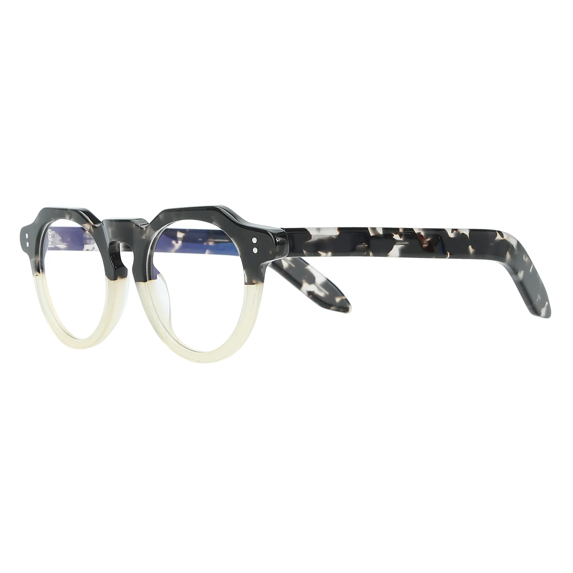 Wholesale High-Quality Acetate Round Eyeglass Frames - China Suppliers & Factory, MOQ 10, Custom Logo, UV400 Certified Manufacturers, Product