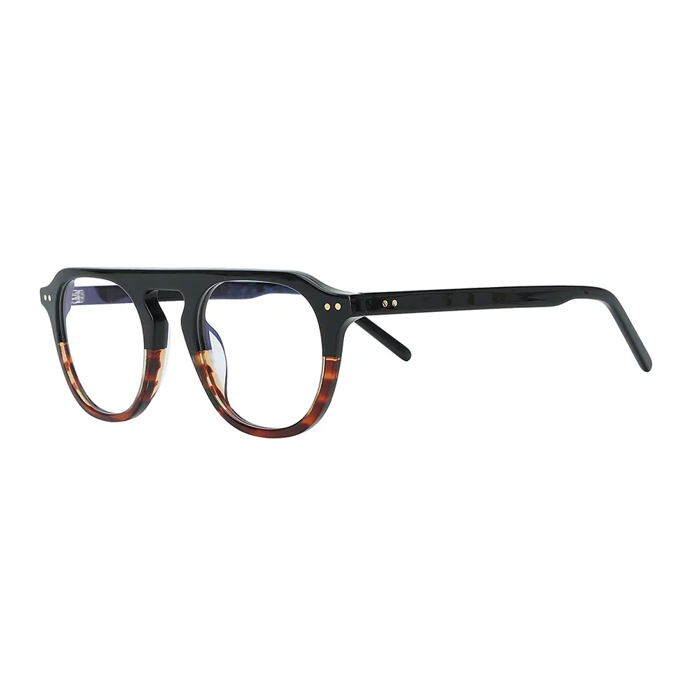 CE Certification High-Quality Vintage Round Acetate Eyeglasses Frames for Men by China Factory Suppliers - OEM/ODM Available Manufacturer, Factories