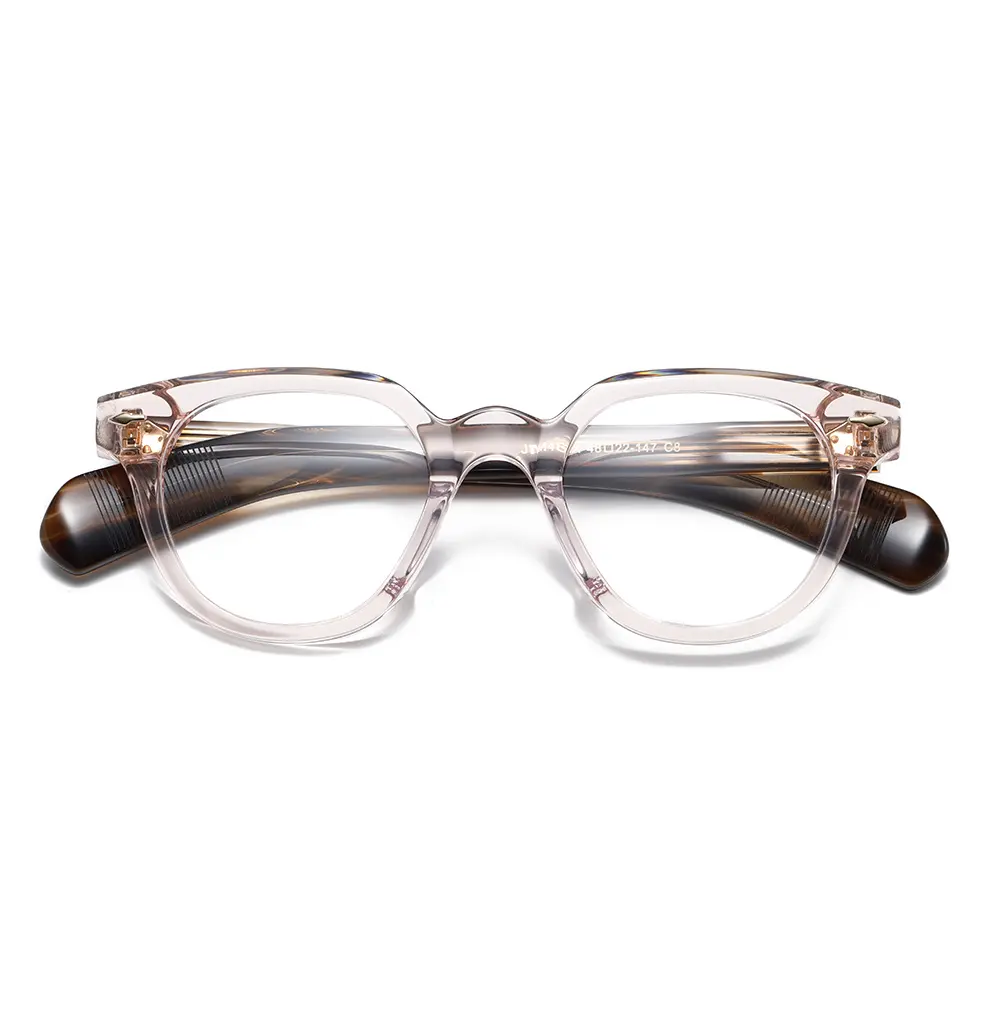High-Quality Retro Thick-Rimmed Acetate Eyeglasses Frames for Men | Classic Black Optical Frames Suppliers, Products
