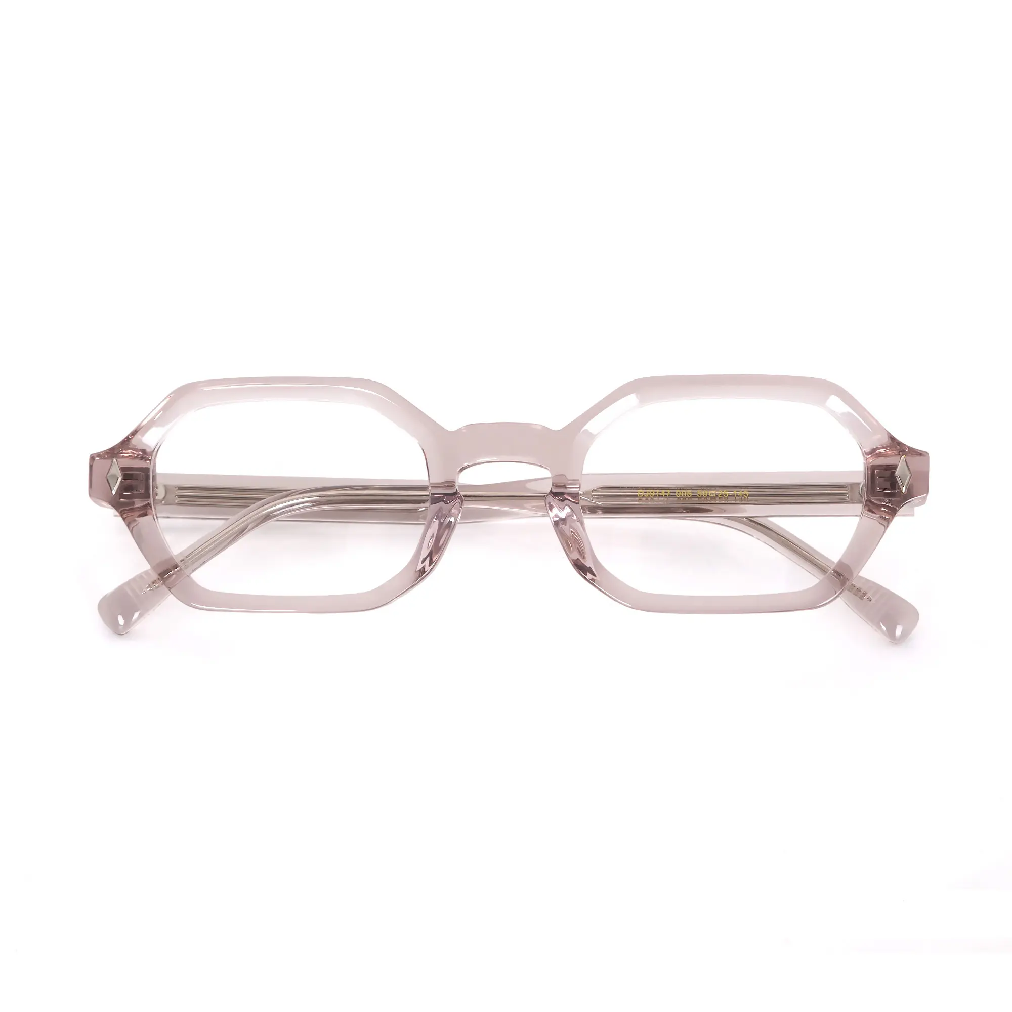 High-Quality Vintage Geometric Amber Acetate Optical Eyeglasses Frames - Diamond Rivet Accents from China Suppliers and Factory Supplier, Factories