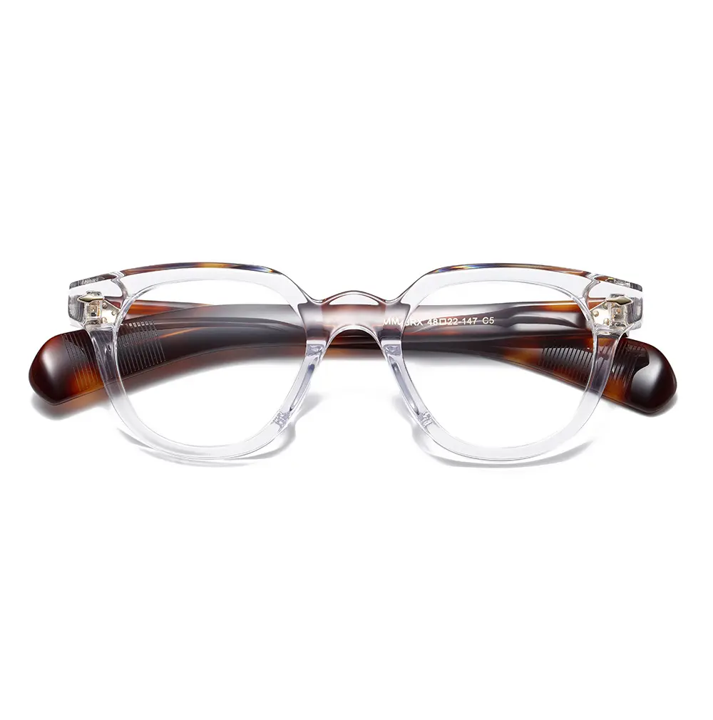 High-Quality Retro Thick-Rimmed Acetate Eyeglasses Frames for Men | Classic Black Optical Frames Suppliers, Products