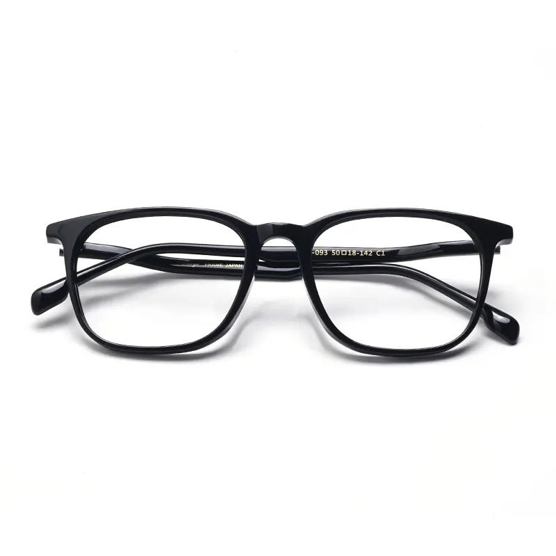 Wholesale Premium Black Acetate Square Eyeglasses Frames for Men - Lightweight Comfort from China Suppliers & Factory Manufacturer, Factories