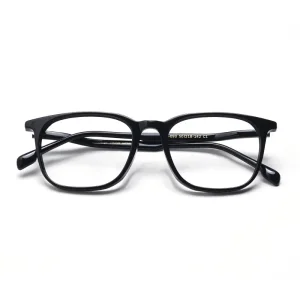 ODM Premium Black Acetate Square Eyeglasses Frames for Men