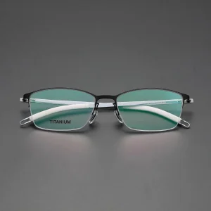 Custom High-Quality Semi-Rimless Titanium Eyeglass Frames for Men & Women - China Factory Suppliers with Custom Logo OEM ODM Suppliers, Factory