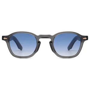 ODM Wholesale China Factory Suppliers Luxury UV Protection Sunglasses for Men, Unisex Square Blue Lens Fashion Eyewear Manufacturer, Supplier