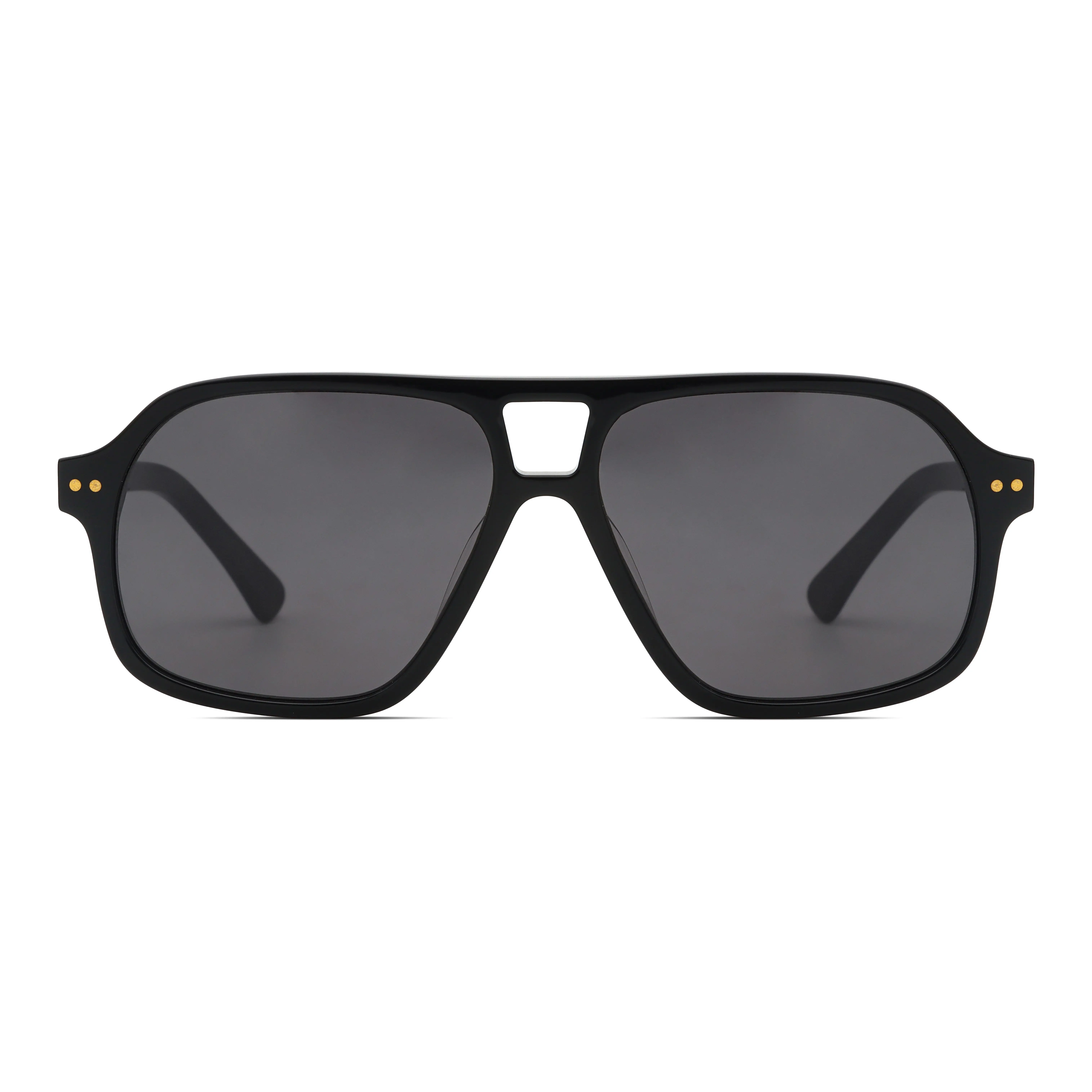 ODM Men's Luxury Oversized Pilot Sunglasses, Customizable Logo Acetate Frame Fashion Sunglasses OEM ODM Supplier, Products