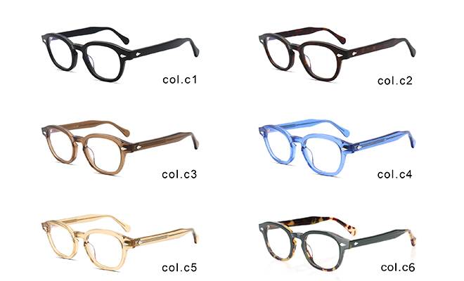 Acetate optical frames, classic small round frame
