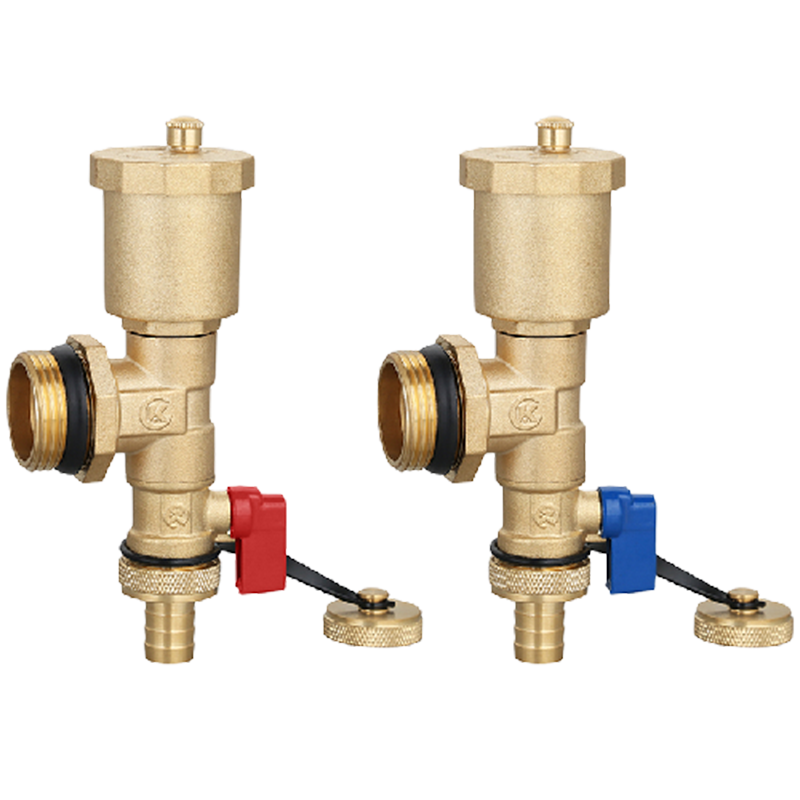 High-Quality Automatic Air Vent Drain Valve for Floor Heating System Brass End Unit Accessories Tail Fitting Exhaust Discharge Water Factory, Companies
