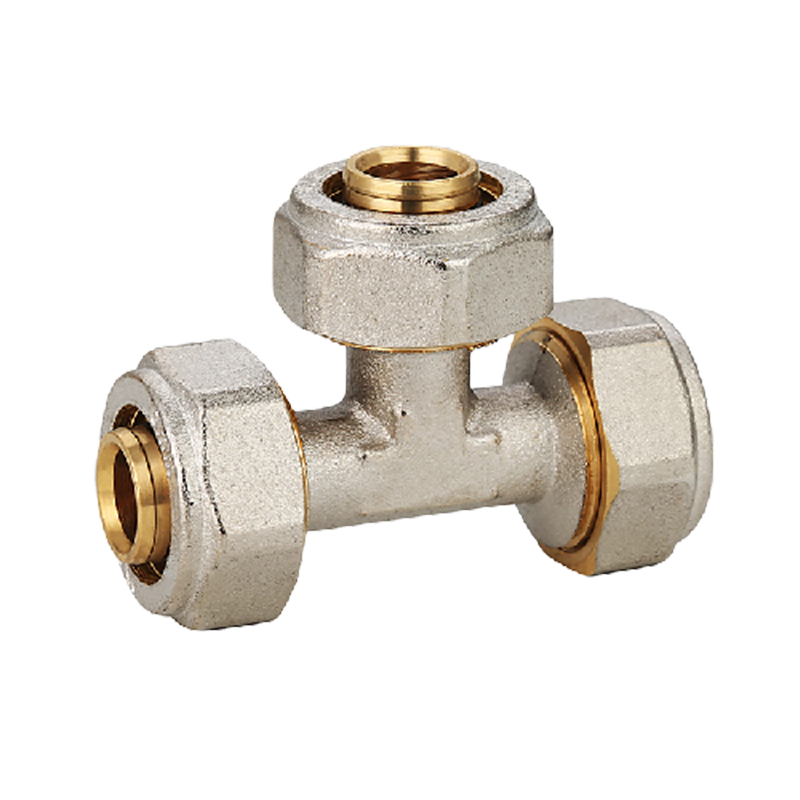 High-Quality PEX Brass Fittings PEX 16-32mm Equal Tee Compression Fitting Exporter, Companies